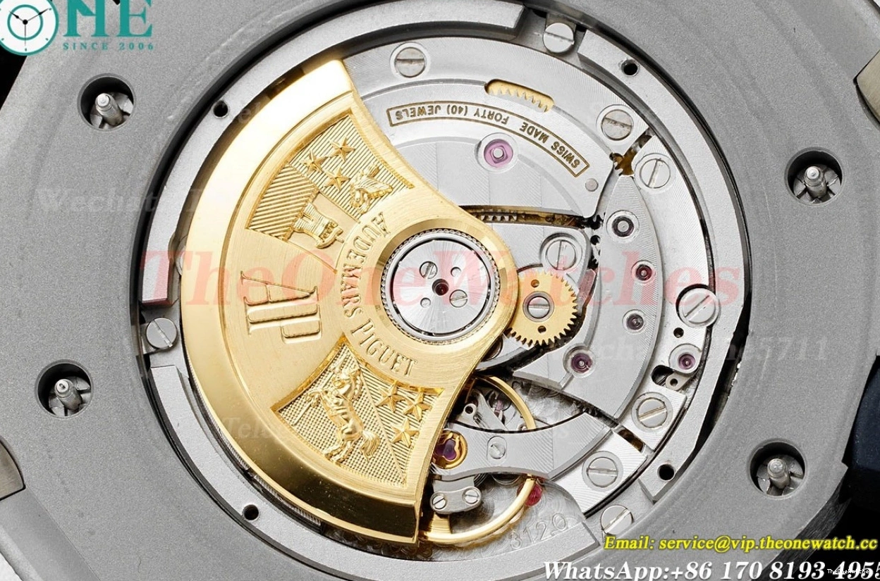 Oak RU SS Dial 15710 Clone Super Offshore Diver White Royal 42mm SA3120 APSF 0411